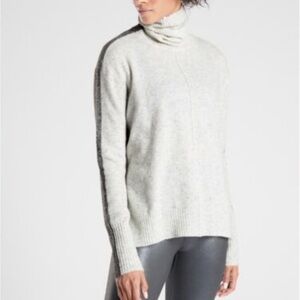 Athleta Transit Merino Wool Blend Turtleneck Sweater